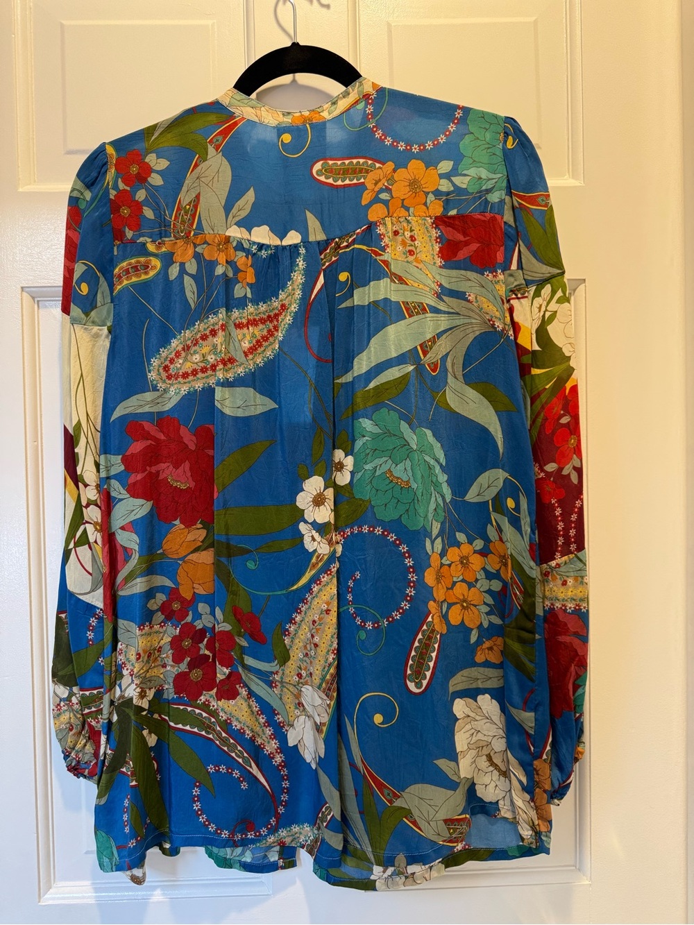 Johnny Was Multicolor Floral Button-Front Blouse - Picture 4 of 7
